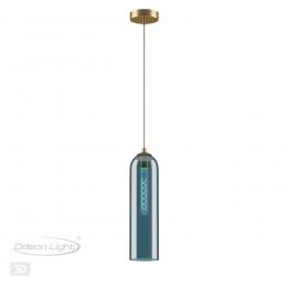 Odeon light 4641/1 PENDANT ODL20 361 золотой/синий Подвес E27 60W 220V VOSTI  - 5 купить